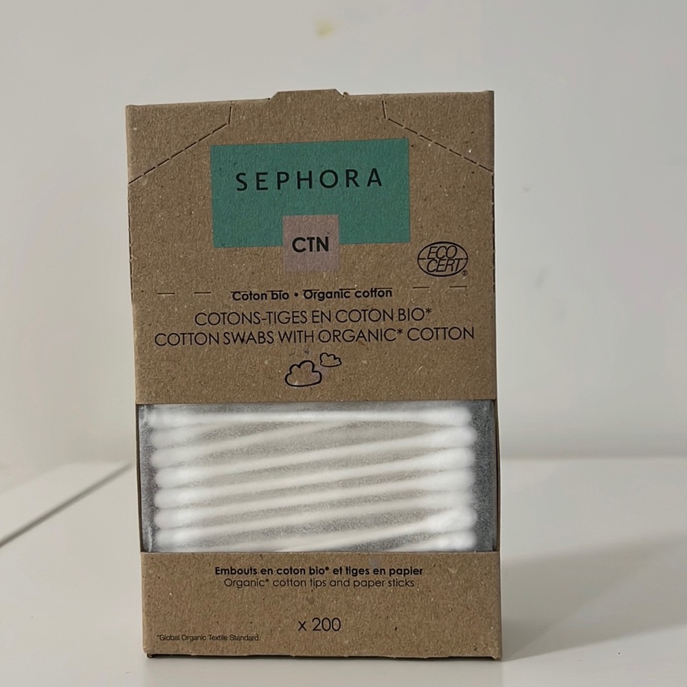 💗free with purchase Sephora Organic Cotton Swabs